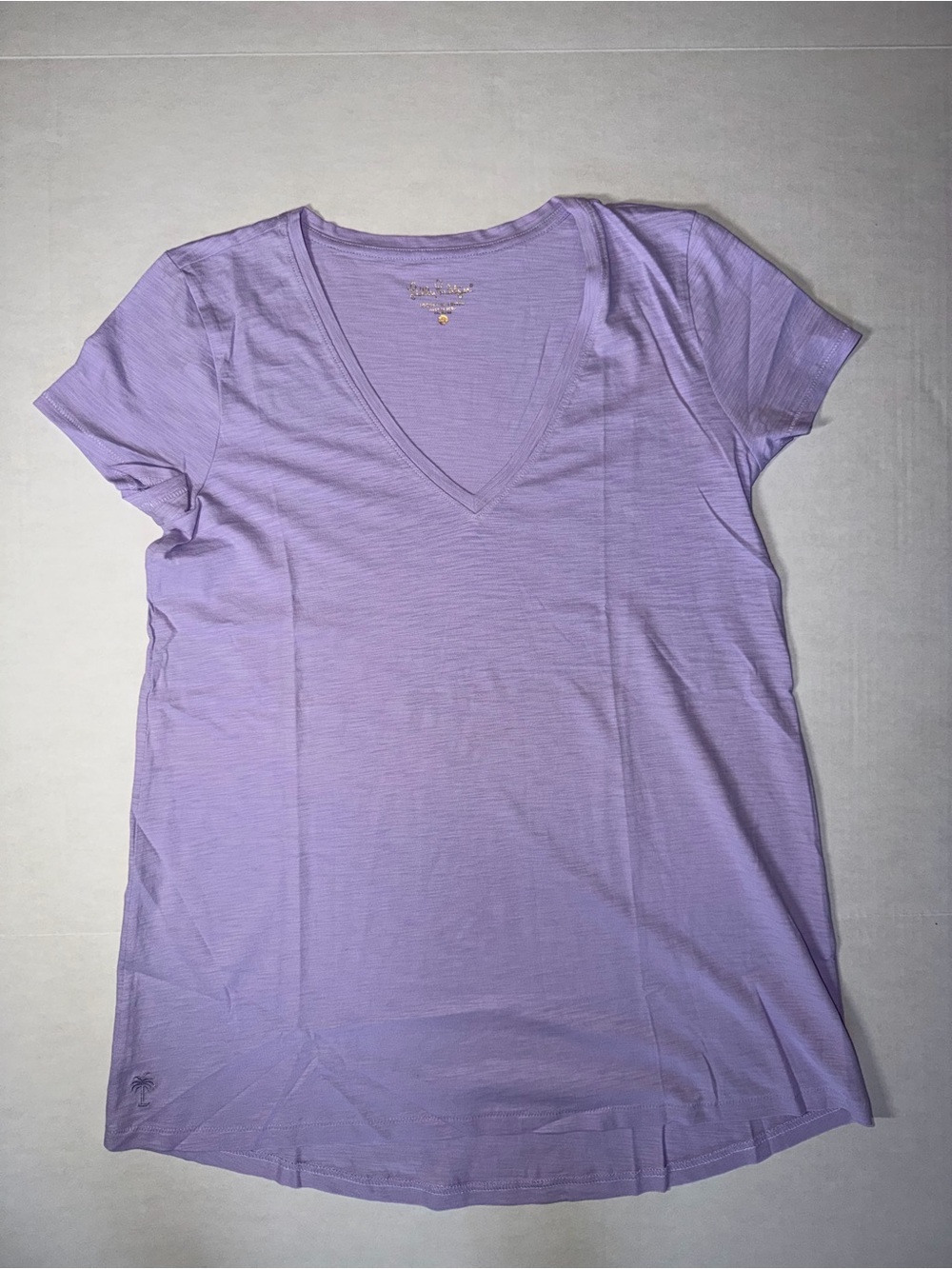 Lilly Pulitzer Lavender V-Neck Short Sleeve Tee